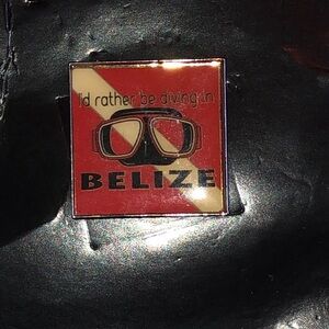 Vintage Belize Diving Enamel Pin